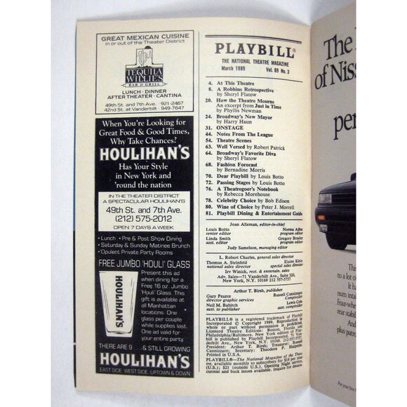 Phantom Playbill March 1989 Majestic Theatre Rebecca Luker Groenendaal Barton - Picture 3 of 10